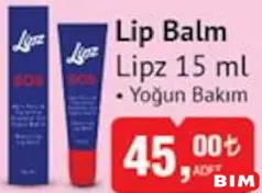 LİPZ LİP BALM YOĞUN BAKIM 15 ML